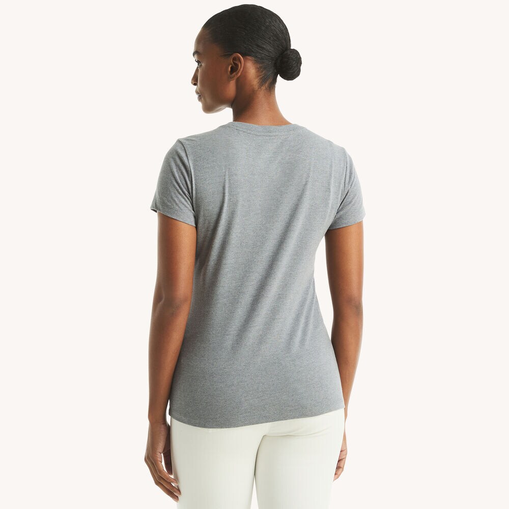 Heritage Sailboat Studded Graphic T-Shirt,Grey Heather,large