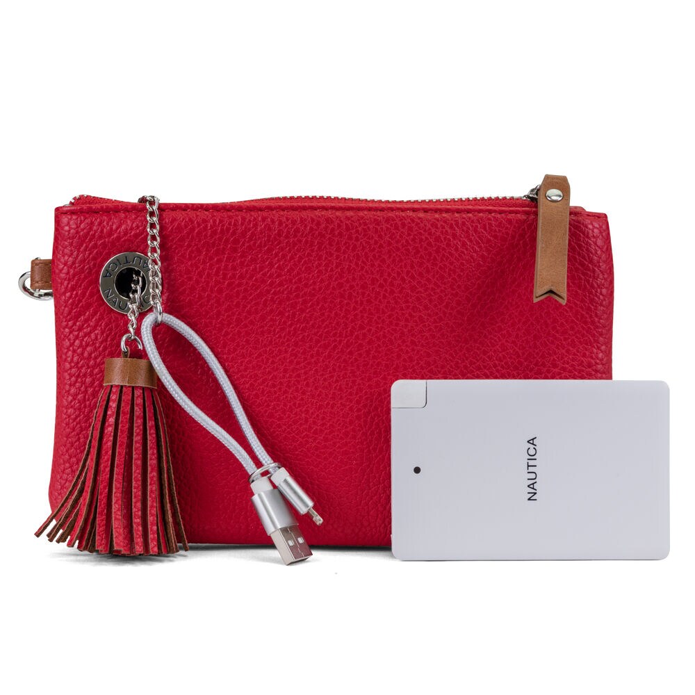 POWER SAILING WRISTLET WITH BATTERY CHARGER,Nautica Red,large
