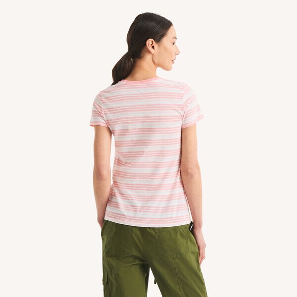 Striped V-Neck T-Shirt