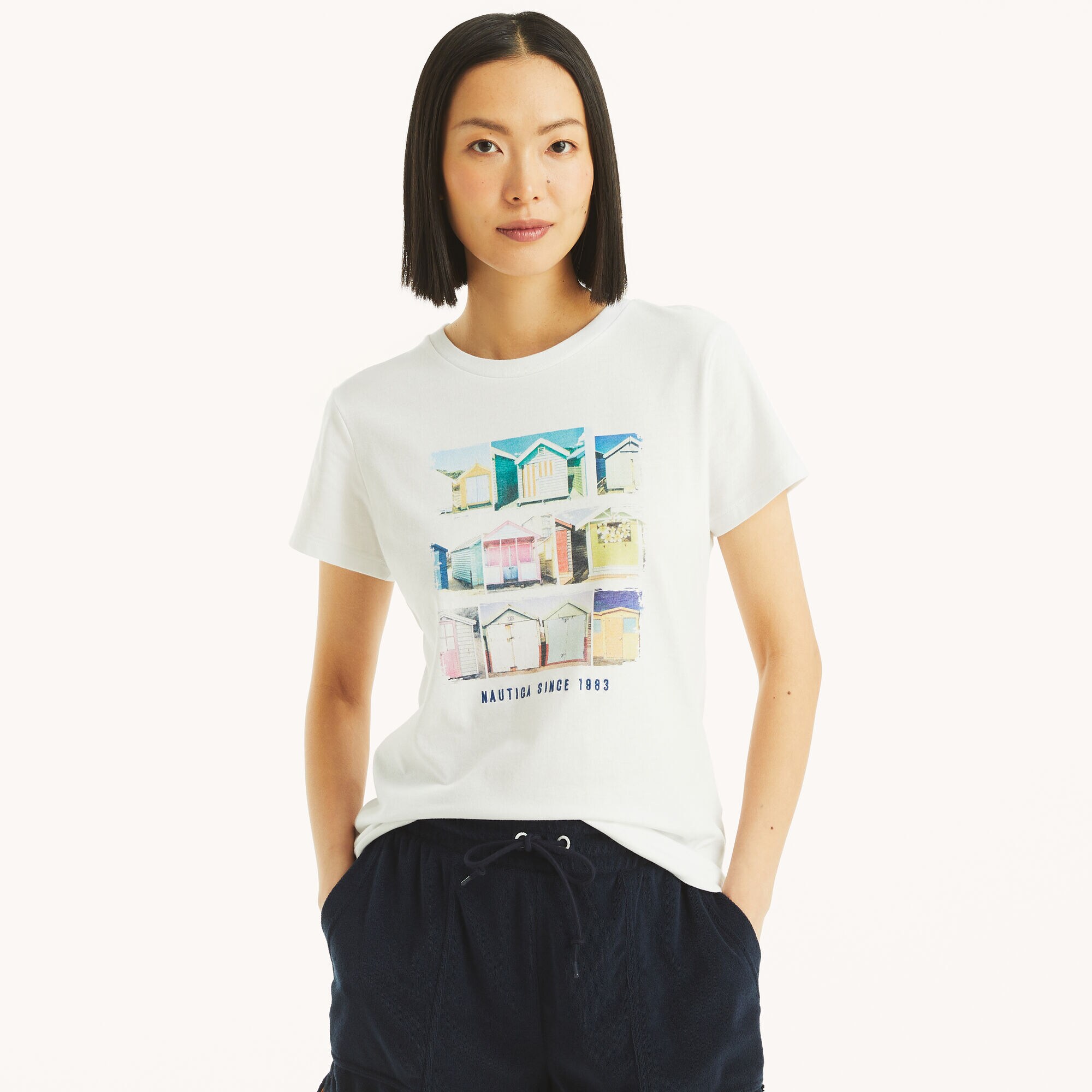 Logo Graphic T-Shirt,Bright White,large