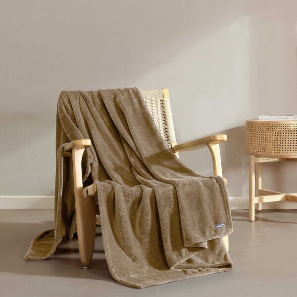 Soft Tides Brown King Blanket