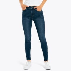 SUSTAINABLY CRAFTED TRUE FLEX FIT HIGH-RISE SKINNY DENIM,Atlantic Blue,large