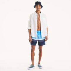 6" Quick-Dry Swim,Azure Blue,large