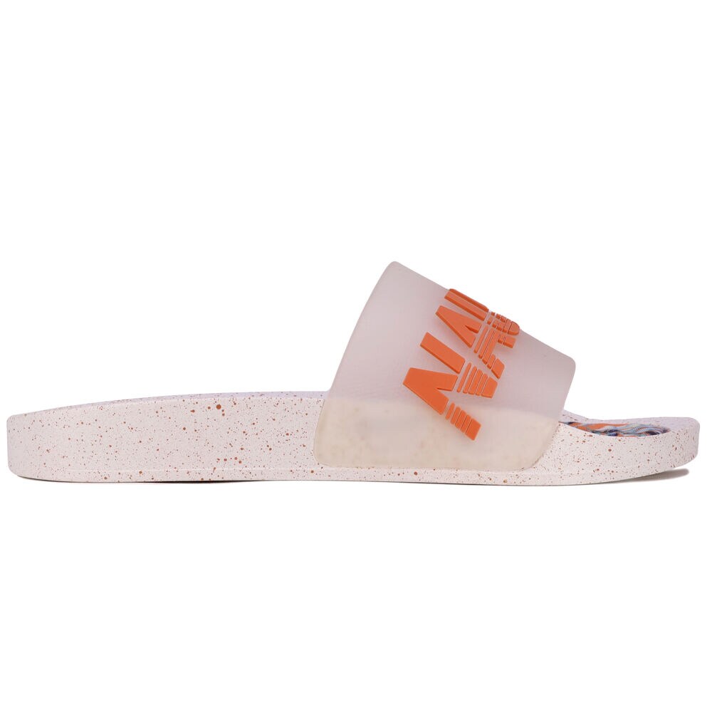 Logo Slide Sandal,Antique White Wash,large