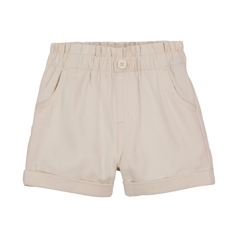 LITTLE GIRLS' PAPERBAG SHORT (4-6x),White Cap,large