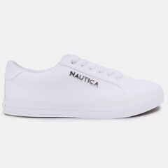 WIDE-LACE LOGO SNEAKER,Antique White Wash,large