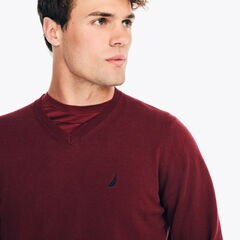 Navtech V-Neck Deck Sweater,Flamingo,large