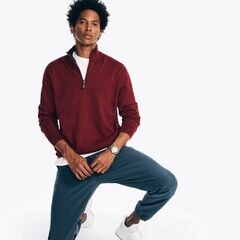 Navtech Quarter-Zip Sweater,Flamingo,large