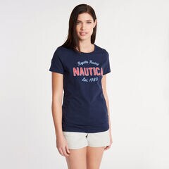 Nautica '83 Graphic Tee,Stellar Blue Heather,large