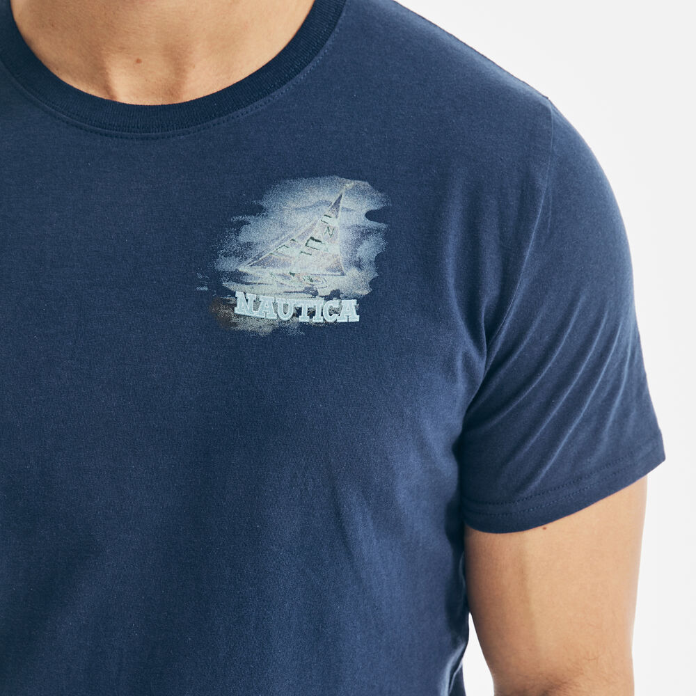 ISLAND HOPS GRAPHIC T-SHIRT,J Navy,large