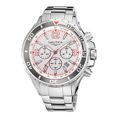 STAINLESS STEEL CHRONOGRAPH WATCH,Multi,large