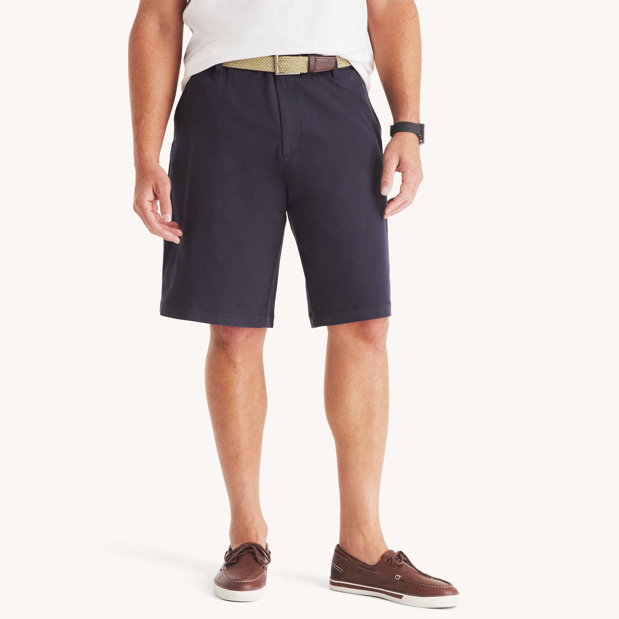 Big & Tall Stretch Deck Short,True Navy,large