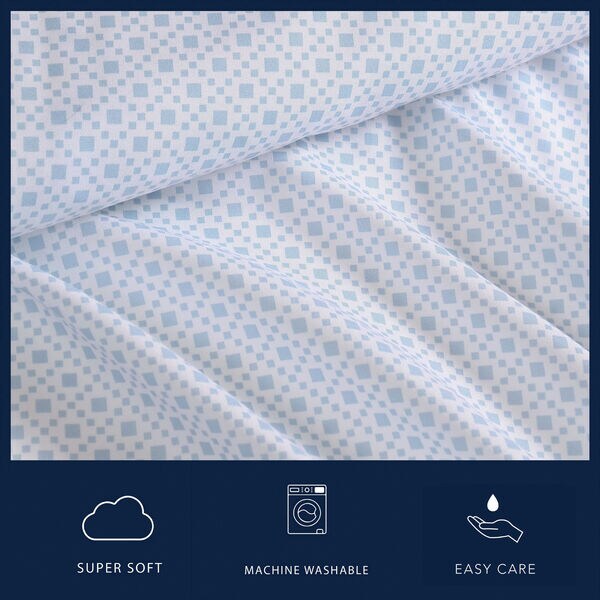 Annie Geo Blue Full Sheet Set