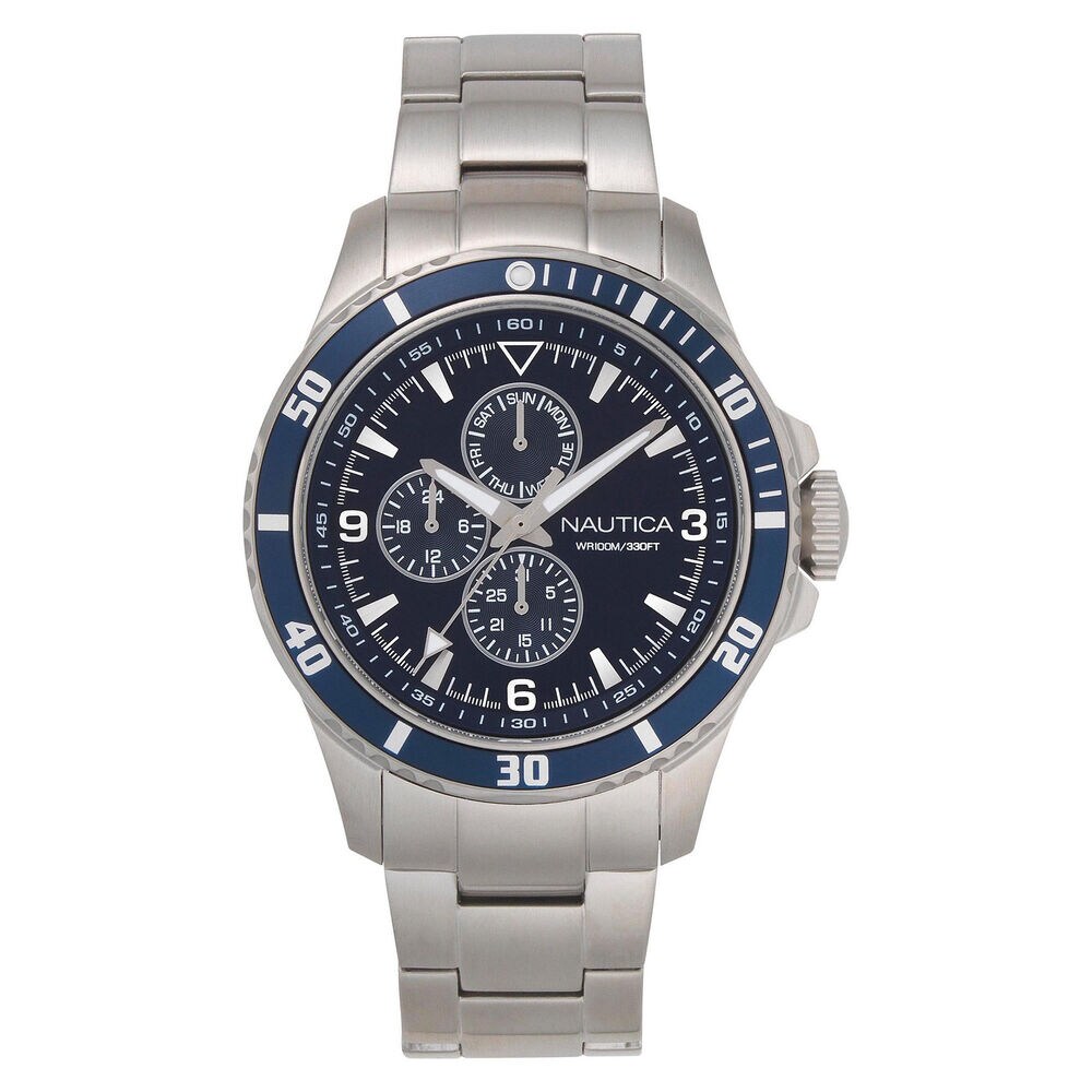 Freeboard Multifunction Watch with Metal Bracelet,Multi,large