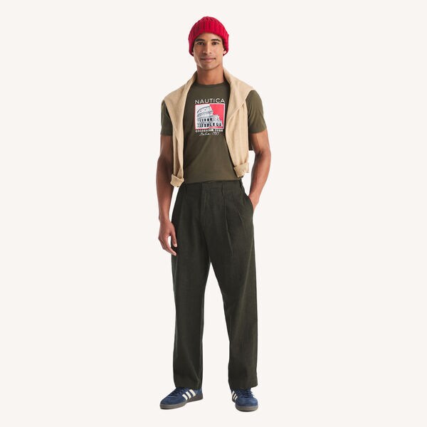 Embroidered Colosseum Tour Graphic T-Shirt