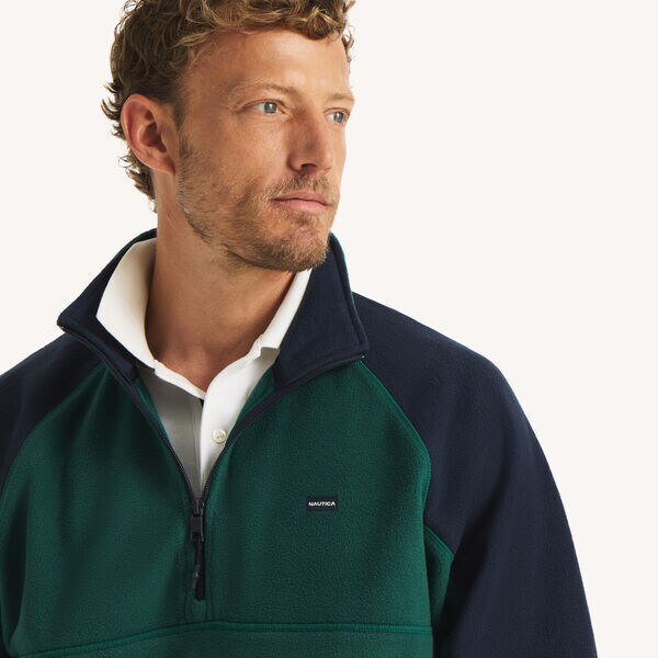 Nautex Fleece Colorblock Half-Zip Pullover