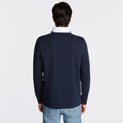 BIG & TALL LOGO RUGBY POLO SHIRT,Navy,large