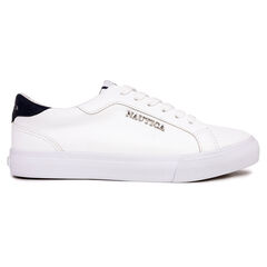 Logo Lace-Up Sneaker,Antique White Wash,large