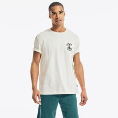 GRAPHIC POCKET T-SHIRT,White Cap,large