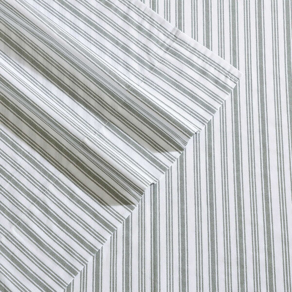 Coleridge Stripe Green Twin Sheet Set