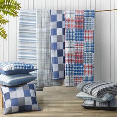 Saltmarsh Twin Quilt Set,Blue Mirage,large