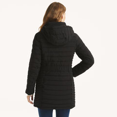 Puffer Jacket With Removable Hood,True Black,large