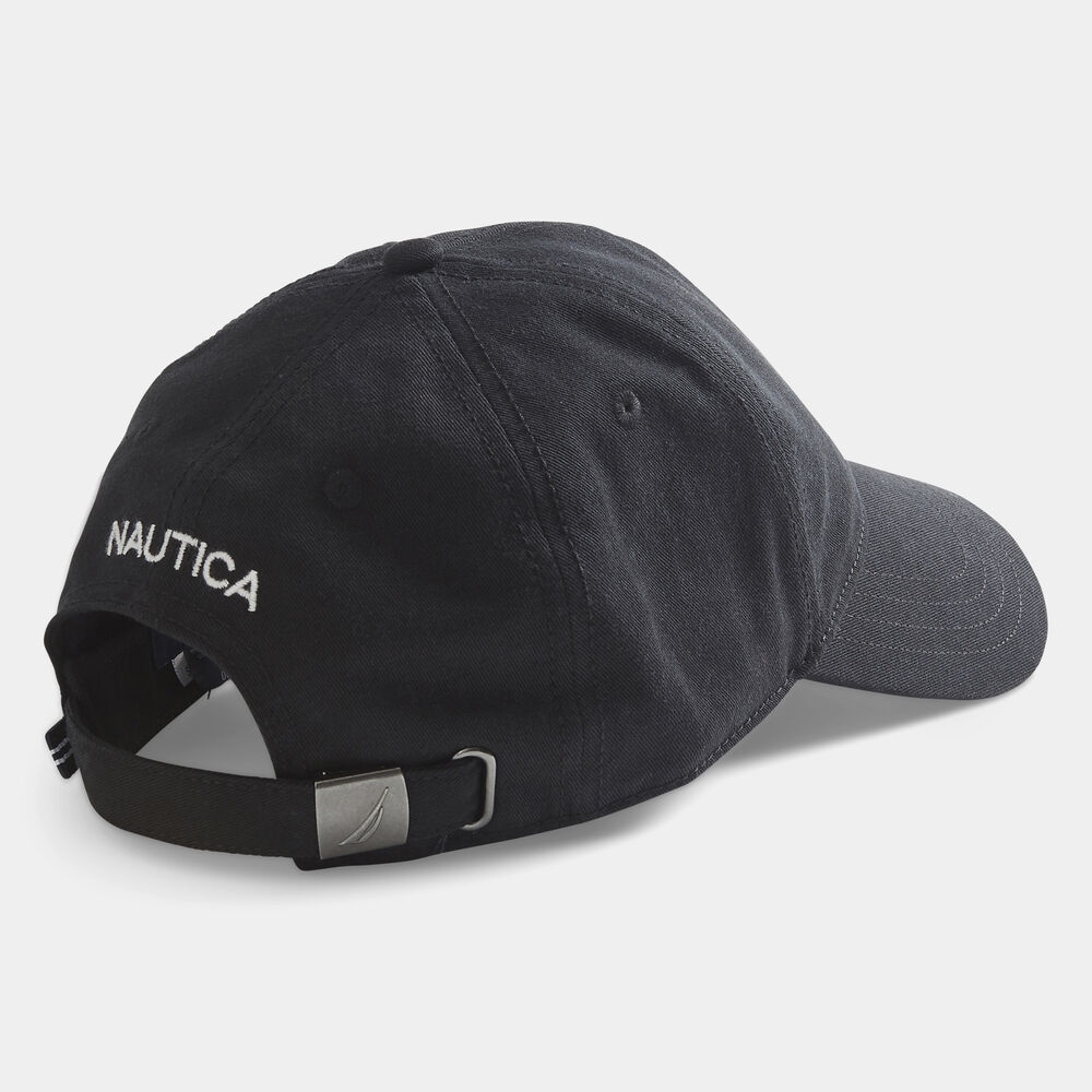 Chino Twill brand icon Cap,True Black,large
