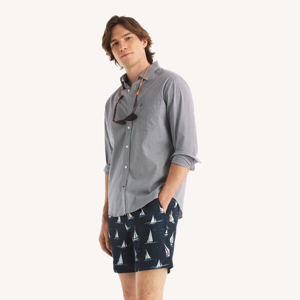 7" Printed Quick-Dry Swim