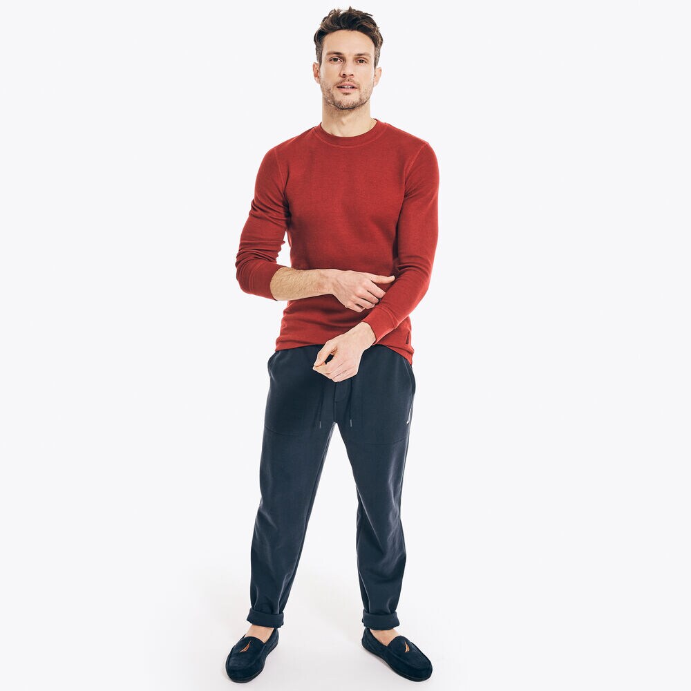 LONG-SLEEVE CREWNECK THERMAL,Cranberry,large