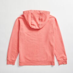 V-NECK PULLOVER HOODIE,Pale Coral,large