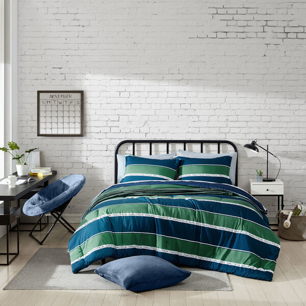 Bellcastle Navy Full/Queen Comforter-Sham Set