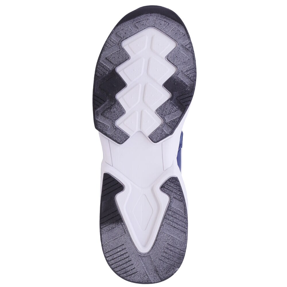 EMBOSSED STRIPED LOGO MESH SNEAKER,Navy,large