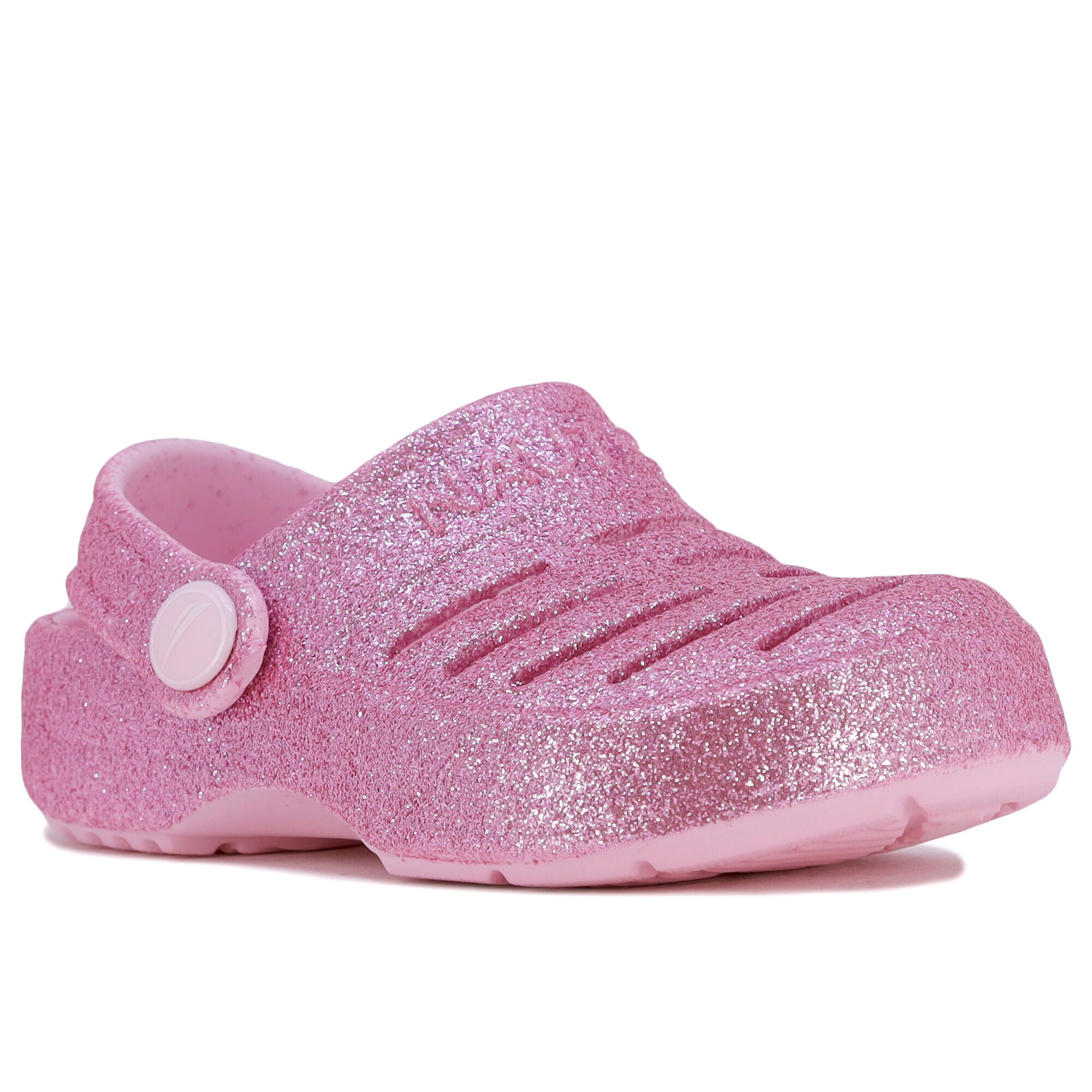 GIRLS' GLITTER CLOG,Teaberry,large