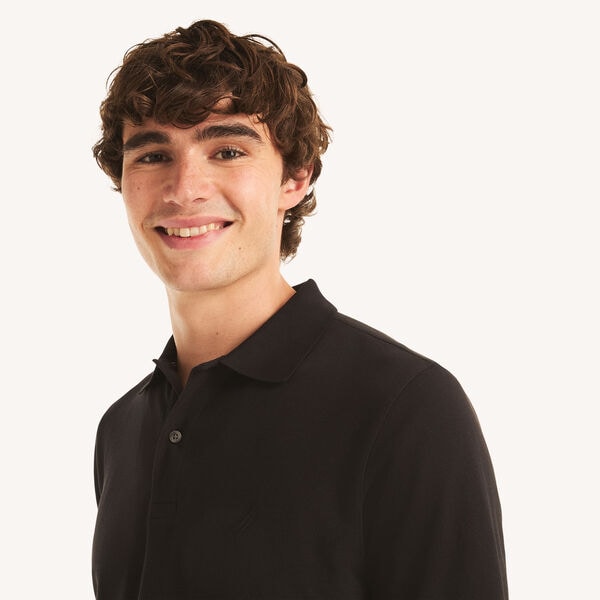 Long-Sleeve Classic Fit Deck Polo 