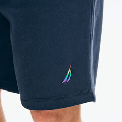 9" PRIDE KNIT SHORT,Navy,large