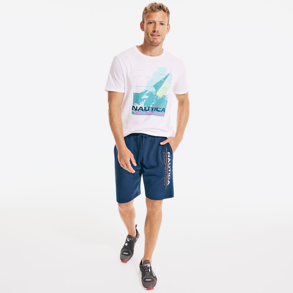 PREMIUM COTTON SAILBOARDS GRAPHIC T-SHIRT,Bright White,large