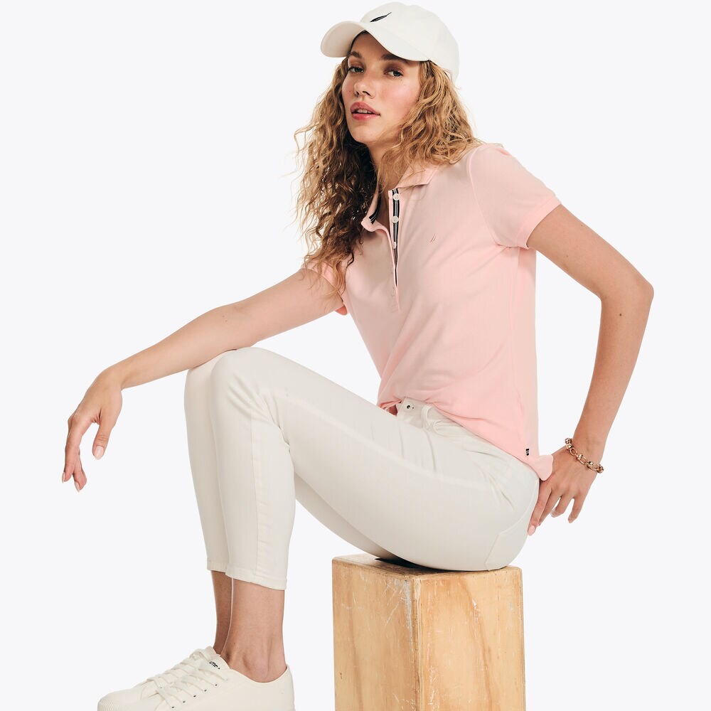 5-Button Polo,Fancytail Fuschia,large