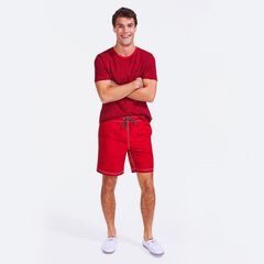 Big & Tall Anchor Full-Elastic Swim Trunks,Nautica Red,large