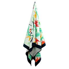 NAUTICAL PARADISE BEACH TOWEL,Ice Blue,large