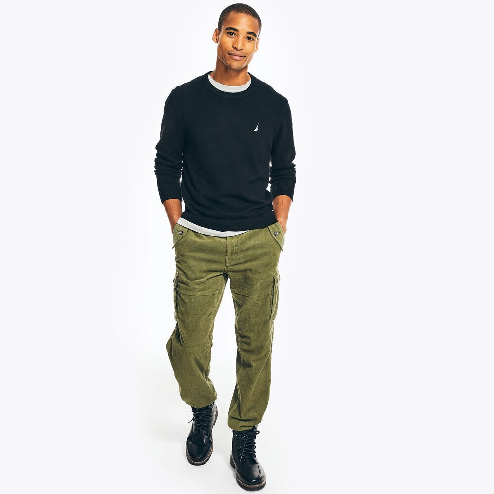 CREWNECK SWEATER,True Black,large