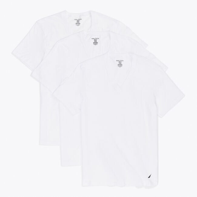 V Neck T Shirts 3 Pack Nautica