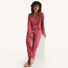 Pajama Pant Set,Carnation Pink,large
