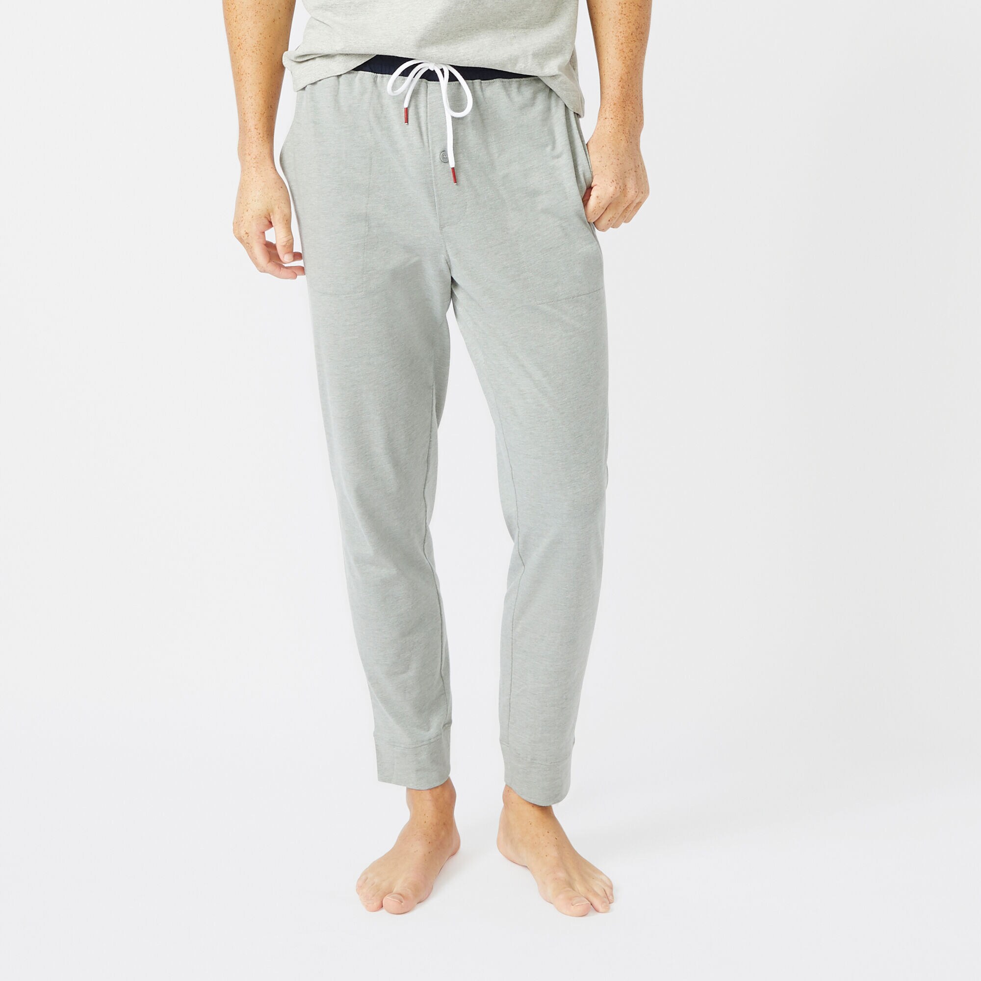 CLASSIC FIT GRAPHIC HERITAGE SLEEP JOGGERS,Grey Heather,large