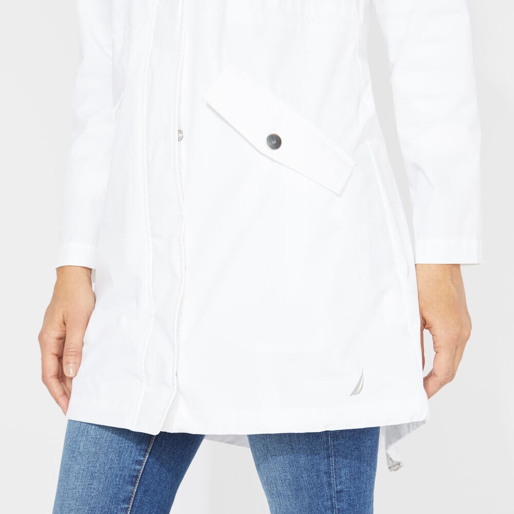 SIGNATURE COLORBLOCK RAINBREAKER JACKET,Bright White,large