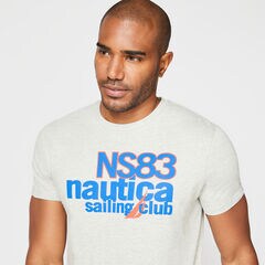 SAILING CLUB GRAPHIC T-SHIRT,Grey Heather,large