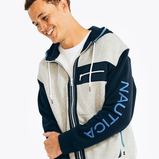 MIXED MEDIA FULLZIP HOODIE Nautica
