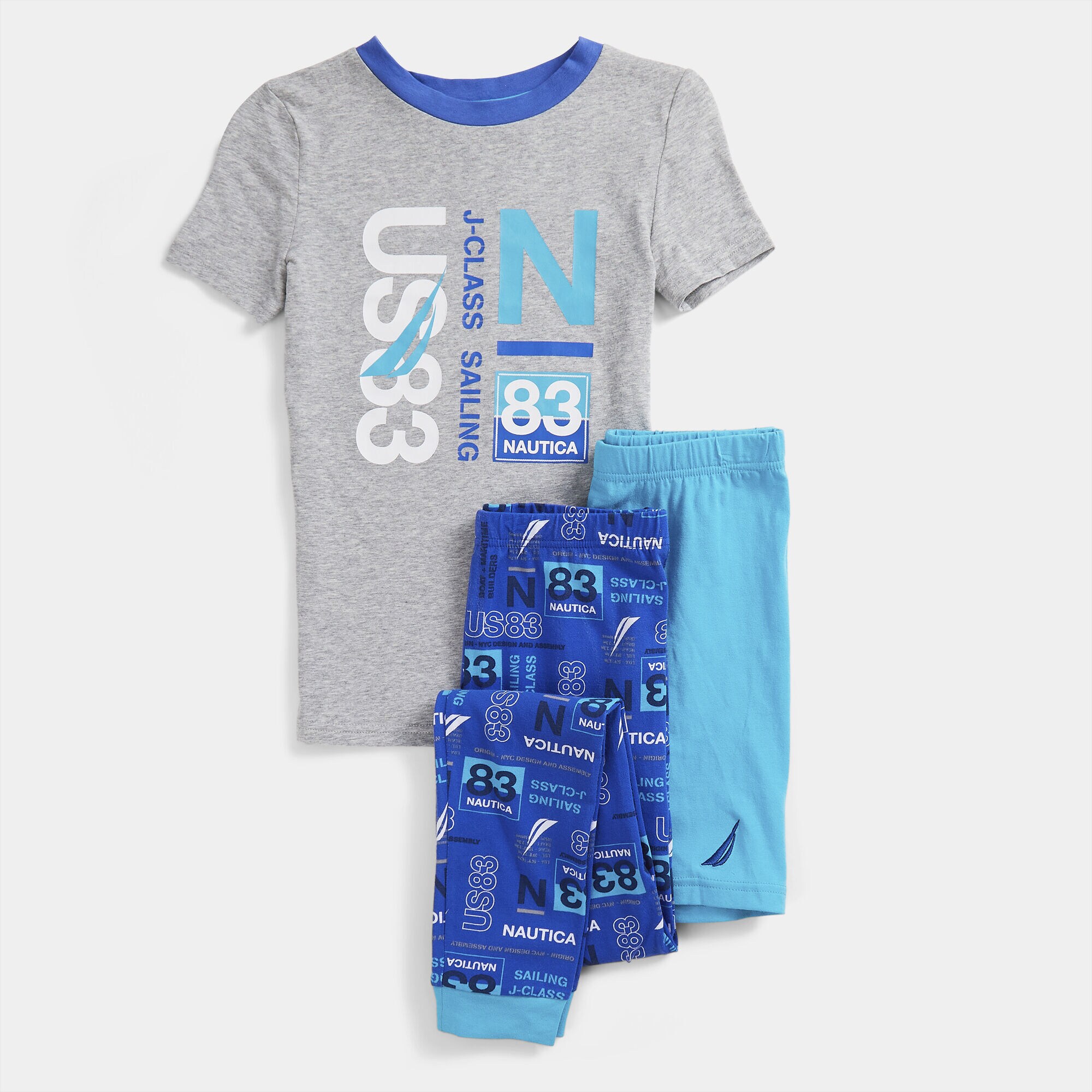 BOYS' BRAND ICON SAILING PRINT 3PC SLEEP SET (8-20),Little Boy Blue,large