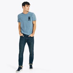 BIG & TALL MARINE GRAPHIC T-SHIRT,Anchor Blue Heather,large