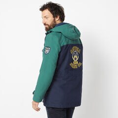 NAUTICA JEANS CO. HOODED FIELD JACKET,Navy,large