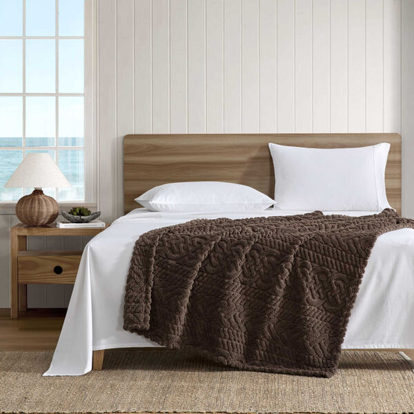 Declan Brown Throw Blanket
